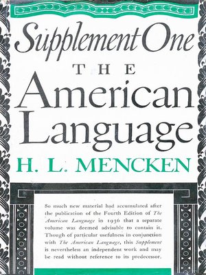 cover image of American Language Supplement 1